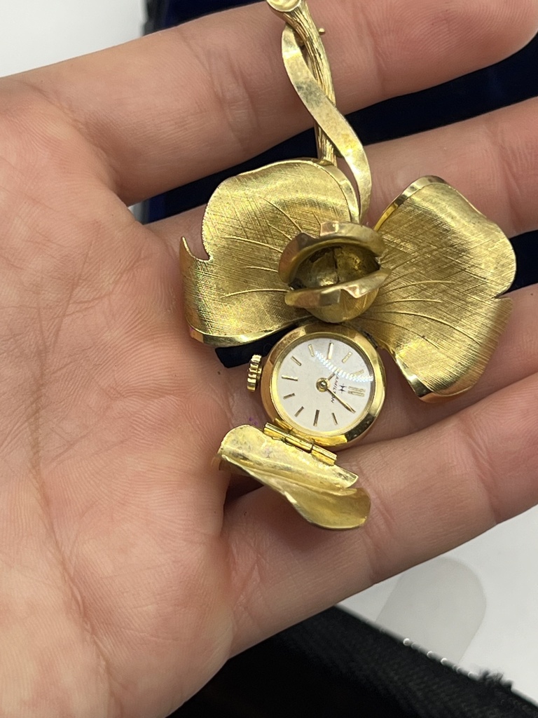 Hamilton secret watch broche